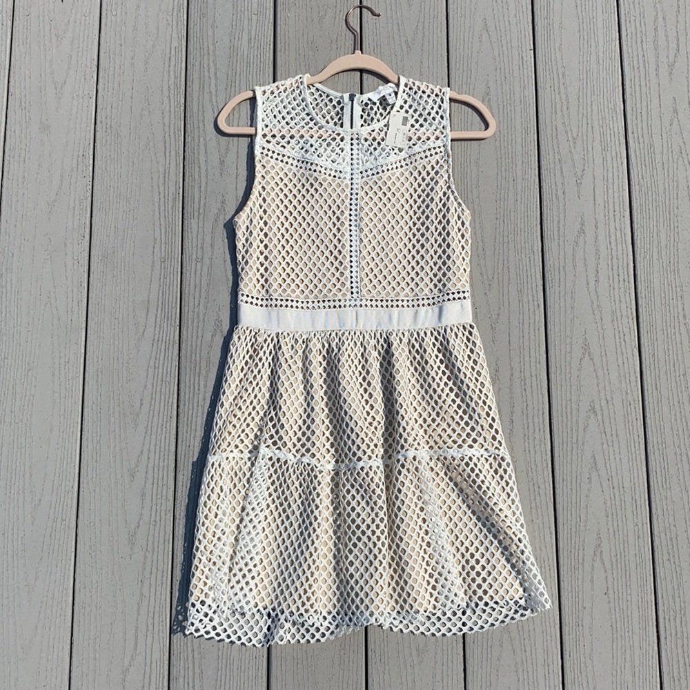 White Lace Tank Dress